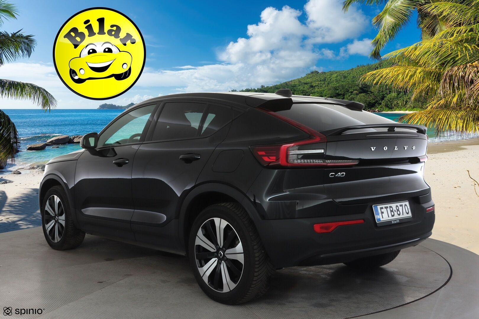 Volvo C40 2023 Recharge Twin Plus - Merkkihuollettu | Lasikatto | ILP | ACC | LED | P.Kamera | Sporttipenkit | Navi | Kaistavahti | Katveavustin | Keyless | Digimittaristo | HP Audio