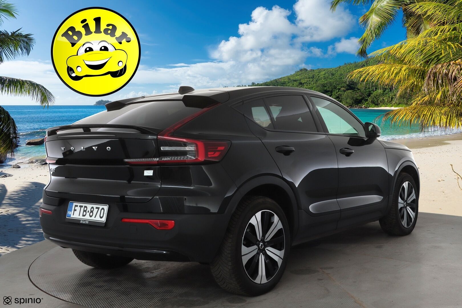Volvo C40 2023 Recharge Twin Plus - Merkkihuollettu | Lasikatto | ILP | ACC | LED | P.Kamera | Sporttipenkit | Navi | Kaistavahti | Katveavustin | Keyless | Digimittaristo | HP Audio