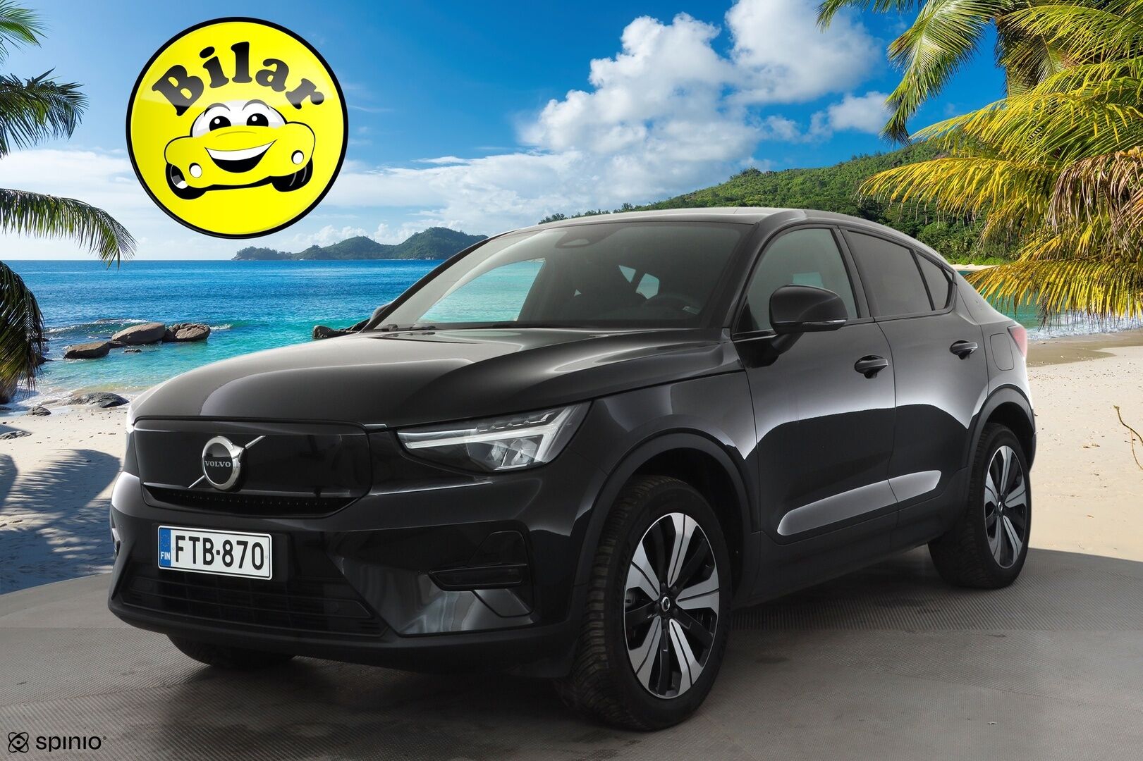 Volvo C40 2023 Recharge Twin Plus - Merkkihuollettu | Lasikatto | ILP | ACC | LED | P.Kamera | Sporttipenkit | Navi | Kaistavahti | Katveavustin | Keyless | Digimittaristo | HP Audio