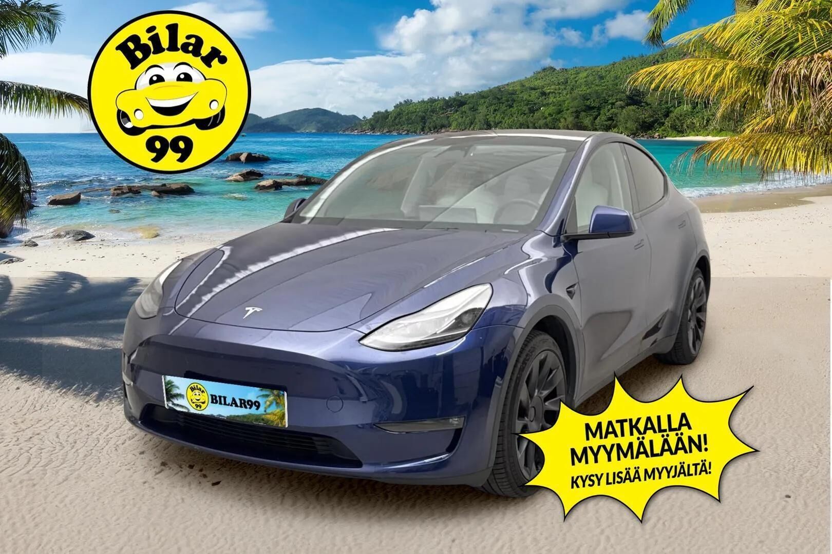 TESLA MODEL Y 2024 Long Range Dual Motor AWD - | ACC | ILP | Koukku | Valkoiset nahat | Matrix | Premium Audio | Lasikatto | Muistipenkki | Autosteer | P.kamera | 2x renkaat aluin | ALV |