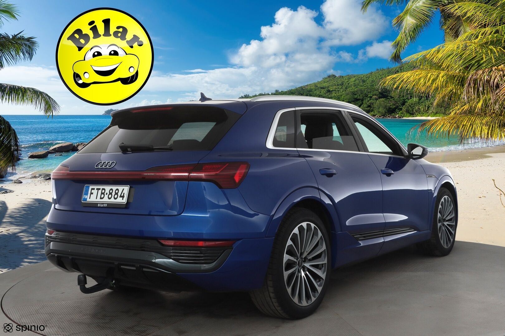 AUDI Q8 E-TRON 2024 50 e-tron quattro - | ACC | Koukku | S-line sisäpaketti | Muistipenkki | Sporttipenkit sähköllä | Matrix | Keyless | Nahka-alcantara | P.kamera | Lane Assist | 2x renkaat aluin | 