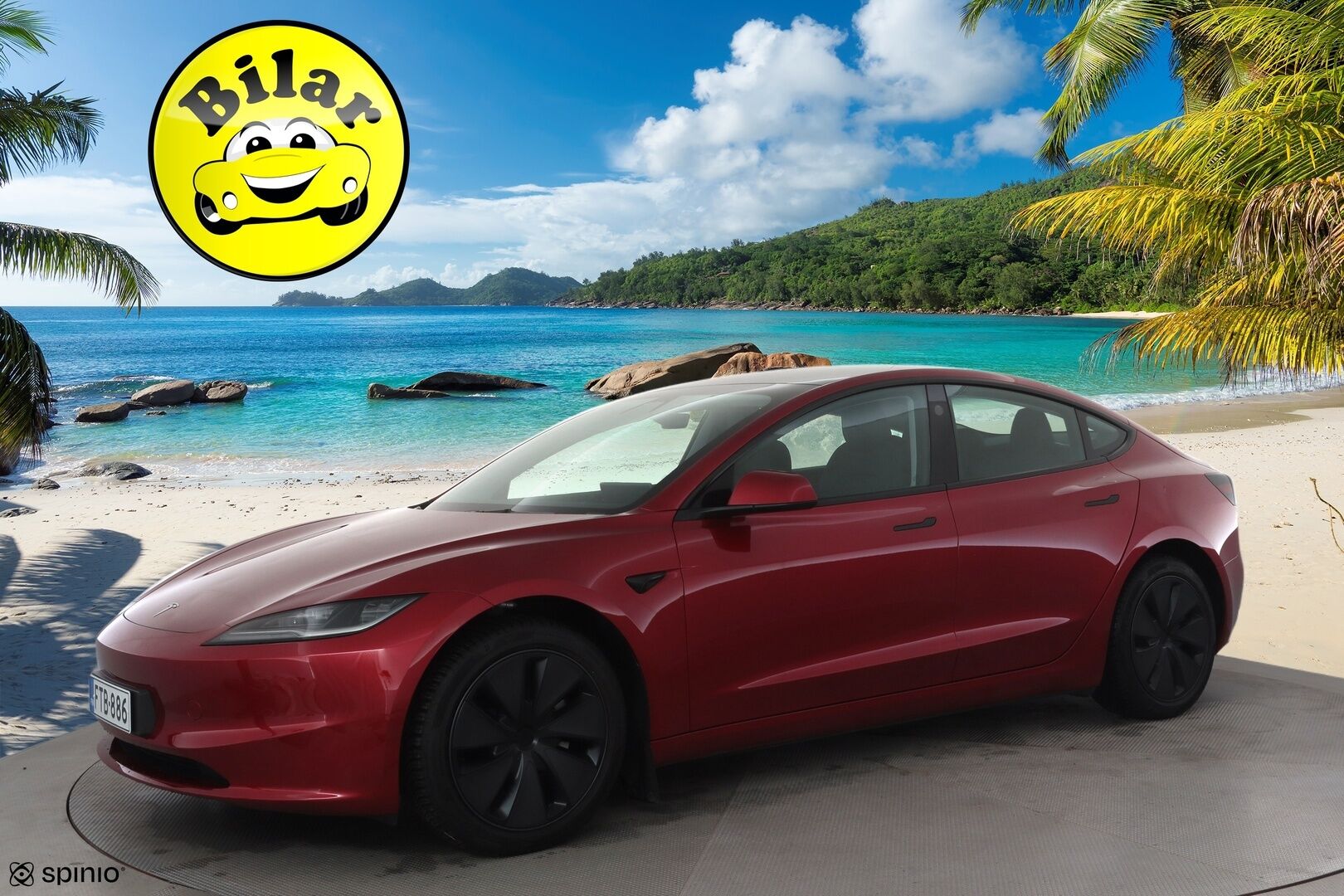 Tesla Model 3 2025 Long Range AWD - | Highland | ACC | ILP | Ultra Red | Ilm. sähkönahat | Matrix | Muistipenkki | Premium Audio | Ambient | Lasikatto | Takanäyttö | P.kamera | 