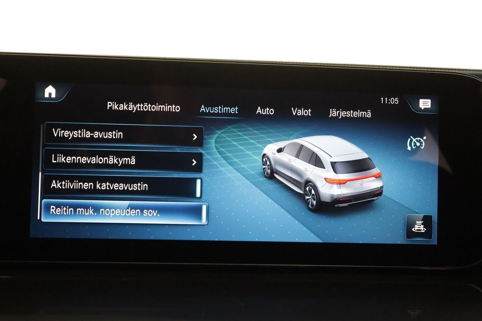 MERCEDES-BENZ EQC 2023 400 4Matic - | DTR+ | ILP | Koukku | Multibeam | Muistipenkit hieronnalla | Puolinahat | 360 | HUD | Keyless | Lane Assist | BSM | Sähk. ratti | Merkkihuollot | ALV | 