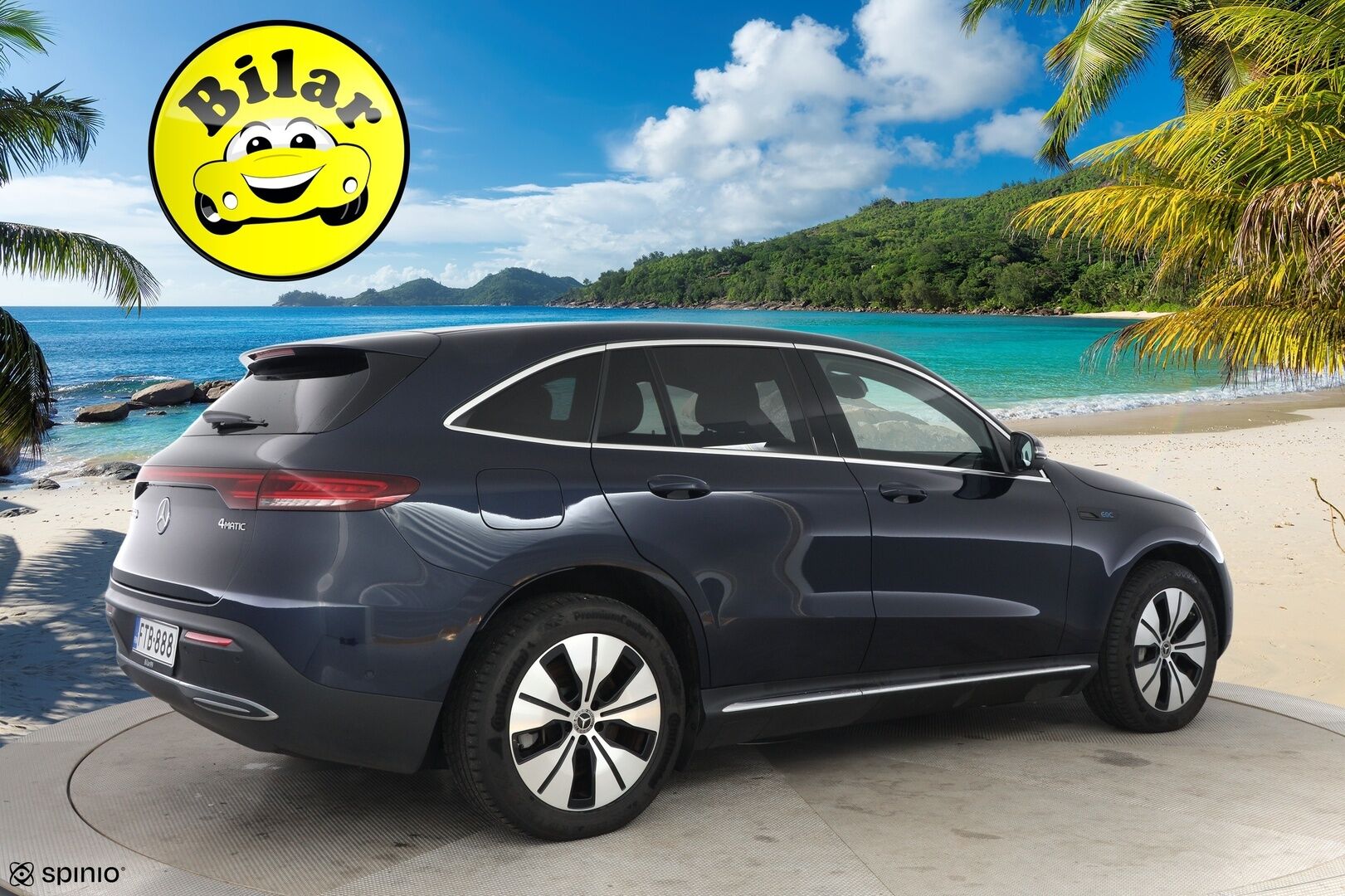 MERCEDES-BENZ EQC 2023 400 4Matic - | DTR+ | ILP | HUD | 360° | Sporttinahat hieronnalla | Multibeam LED | Lane Assist | Apple & Android | Widescreen | Sähk. takaluukku | Merkkihuollot |