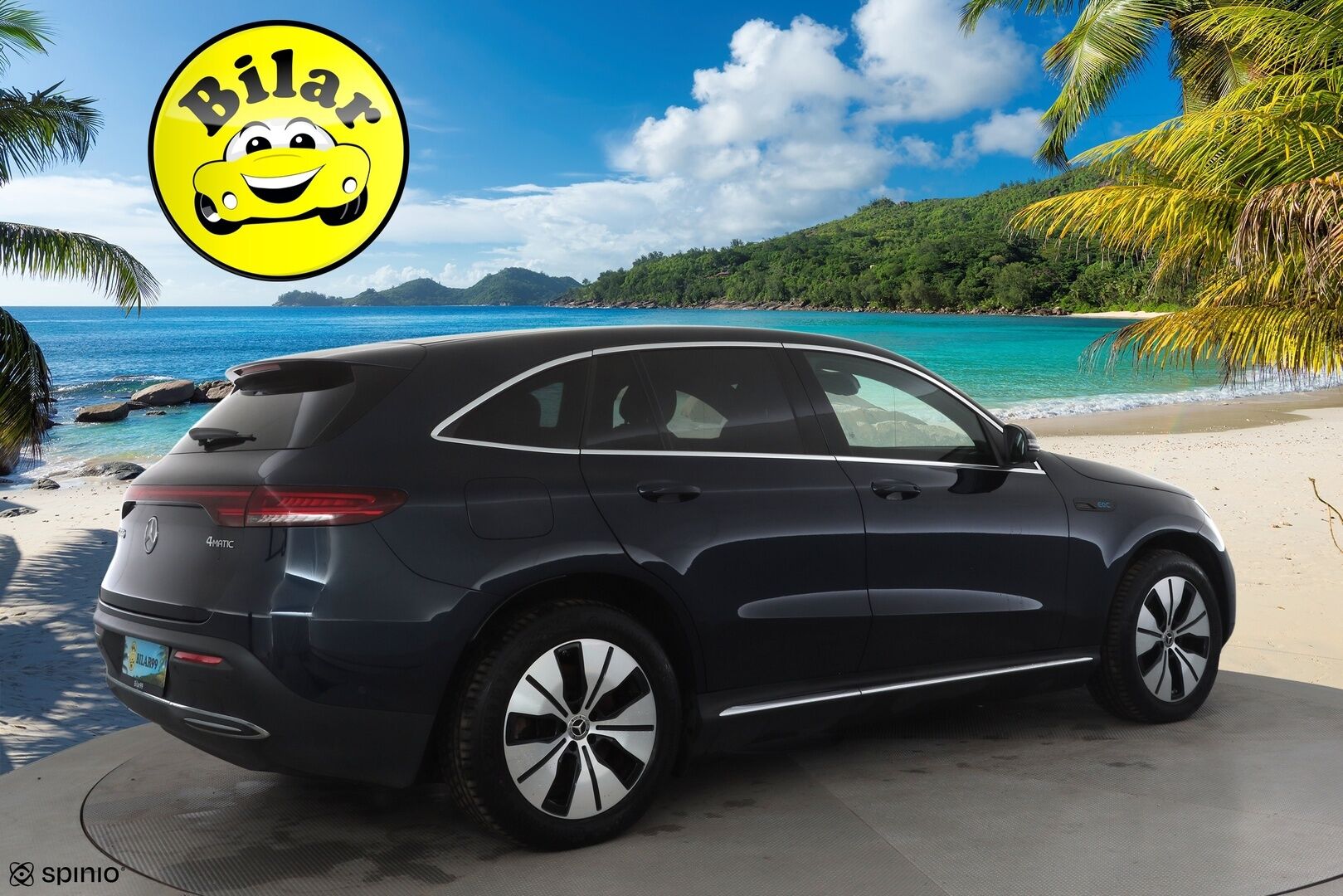 MERCEDES-BENZ EQC 2023 400 4Matic - | DTR+ | ILP | HUD | 360° | Sporttinahat hieronnalla | Multibeam LED | Lane Assist | Apple & Android | Widescreen | Sähk. takaluukku | Merkkihuollot |