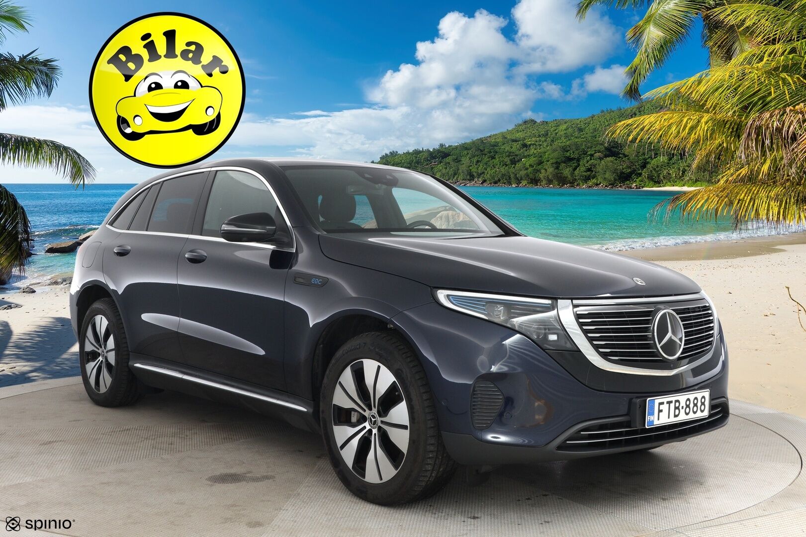 MERCEDES-BENZ EQC 2023 400 4Matic - | DTR+ | ILP | HUD | 360° | Sporttinahat hieronnalla | Multibeam LED | Lane Assist | Apple & Android | Widescreen | Sähk. takaluukku | Merkkihuollot |