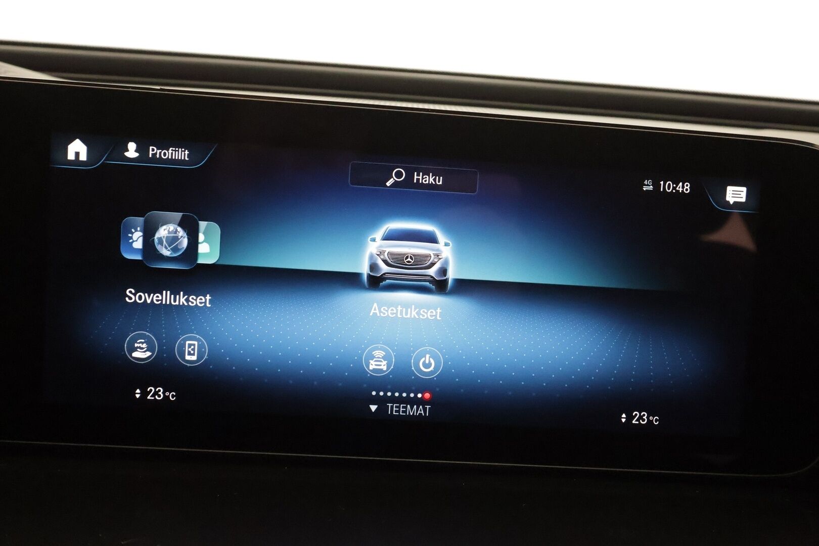 MERCEDES-BENZ EQC 2023 400 4Matic - | DTR+ | ILP | HUD | 360° | Sporttinahat hieronnalla | Multibeam LED | Lane Assist | Apple & Android | Widescreen | Sähk. takaluukku | Merkkihuollot |