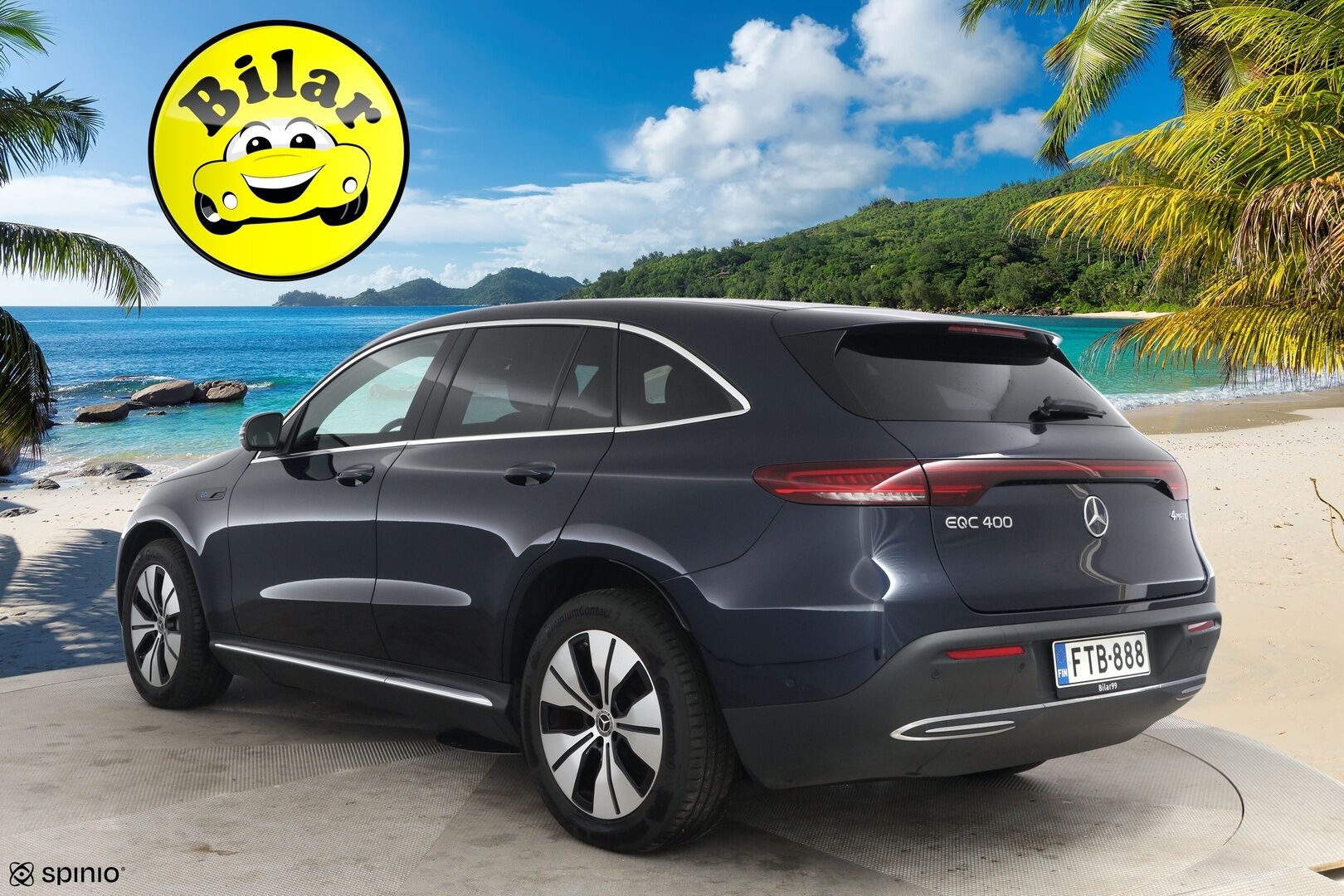 MERCEDES-BENZ EQC 2023 400 4Matic - | DTR+ | ILP | HUD | 360° | Sporttinahat hieronnalla | Multibeam LED | Lane Assist | Apple & Android | Widescreen | Sähk. takaluukku | Merkkihuollot |