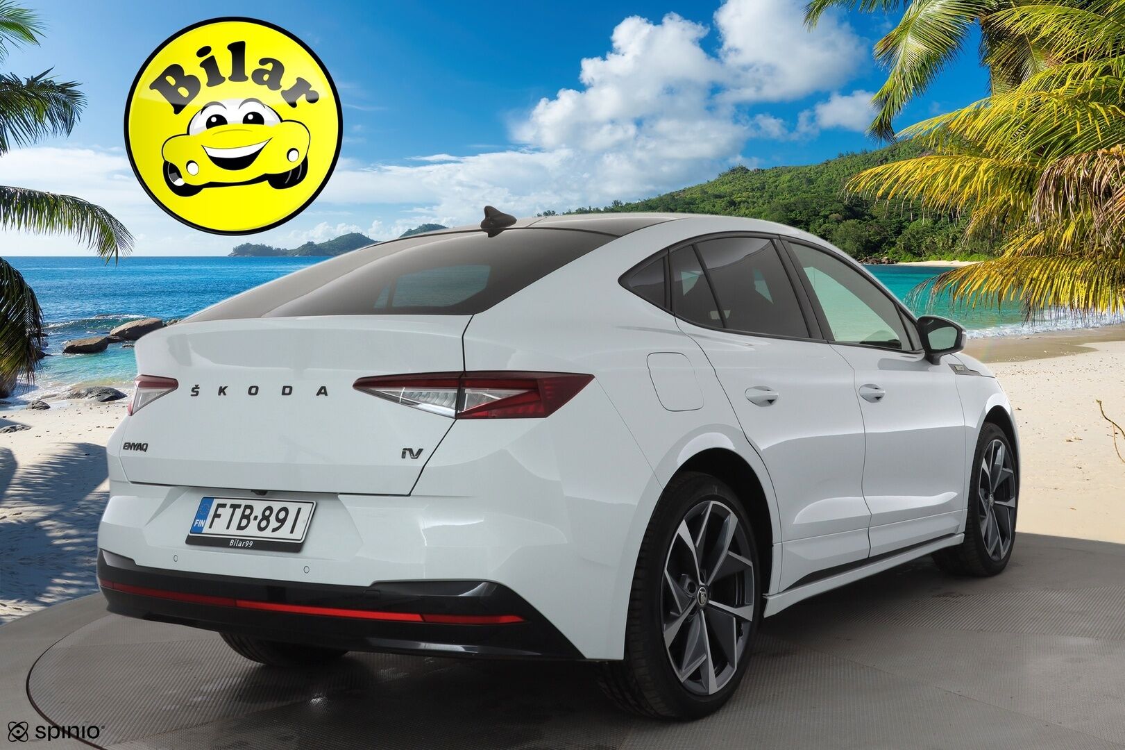 SKODA ENYAQ 2023 RS 4x4 220kW - | ILP | Koukku | Lasikatto | Canton | HUD | ACC | Matrix-LED | P.Kamera | Hierova Muistipenkki | Navi | Kaistavahti | Keyless | Merkkihuollot |