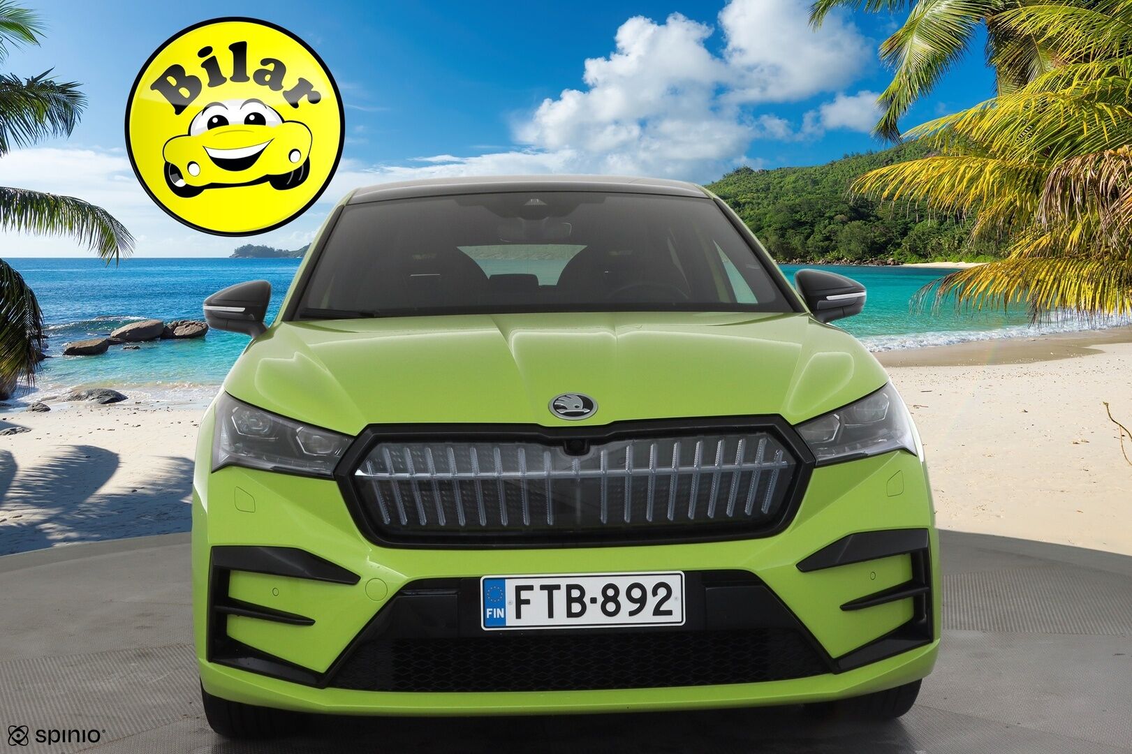SKODA ENYAQ 2023 80x 4x4 RS iV - | ILP | Koukku | ACC | Matrix-LED | P.Kamera | Lasikatto | Canton | HUD | Hierova Muistipenkki | Navi | Kaistavahti | Keyless | Merkkihuollot | 