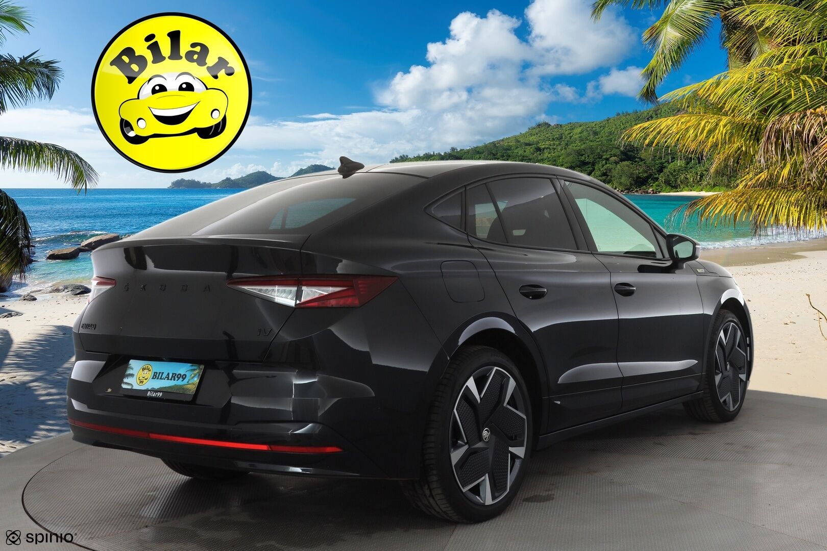 SKODA ENYAQ 2023 RS 4x4 220kW - | ILP | Koukku | Lasikatto | Canton | HUD | ACC | Matrix-LED | P.Kamera | Hierova Muistipenkki | Navi | Kaistavahti | Keyless | 2x Latauskaapelit | Merkkihuollot |