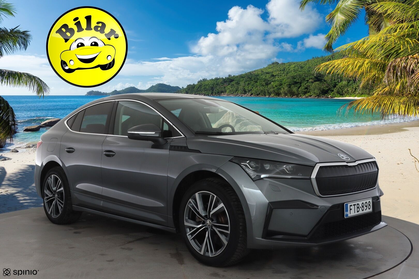 Skoda Enyaq 2024 Coupe 85 SportLine - ILP | Akuston esilämmitys | Lasikatto | ACC | Matrix LED | Peruutuskamera | Keyless | Merkkihuollot | Muistipenkki | Ratinlämmitys | Huippuvarusteet!