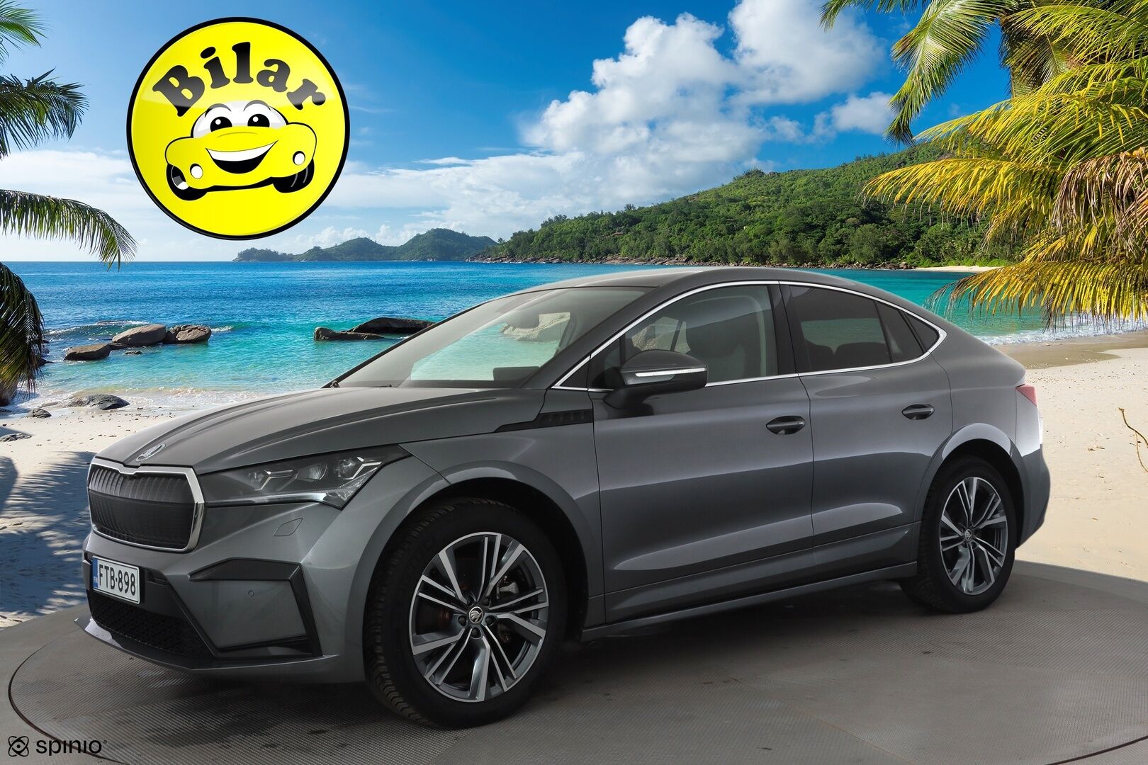 Skoda Enyaq 2024 Coupe 85 SportLine - ILP | Akuston esilämmitys | Lasikatto | ACC | Matrix LED | Peruutuskamera | Keyless | Merkkihuollot | Muistipenkki | Ratinlämmitys | Huippuvarusteet!