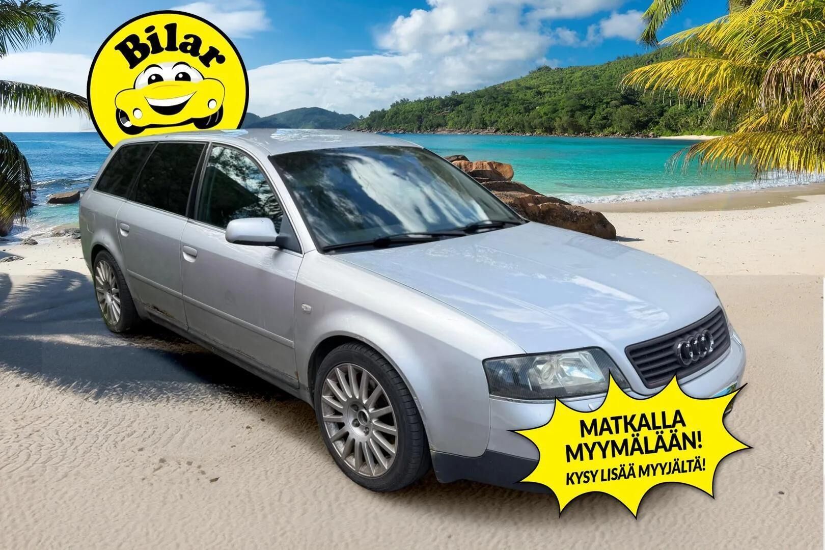 Audi A6 2000 5D A6 AVANT QUATTRO 2.7T AUTOMATIC-4B-4X4/276 - | Tämä auto myydään YritysOutlet -valikoimasta vain yritykselle | Lohko | 2xVanteet | Pioneeri soitin | Nahkasisusta |
