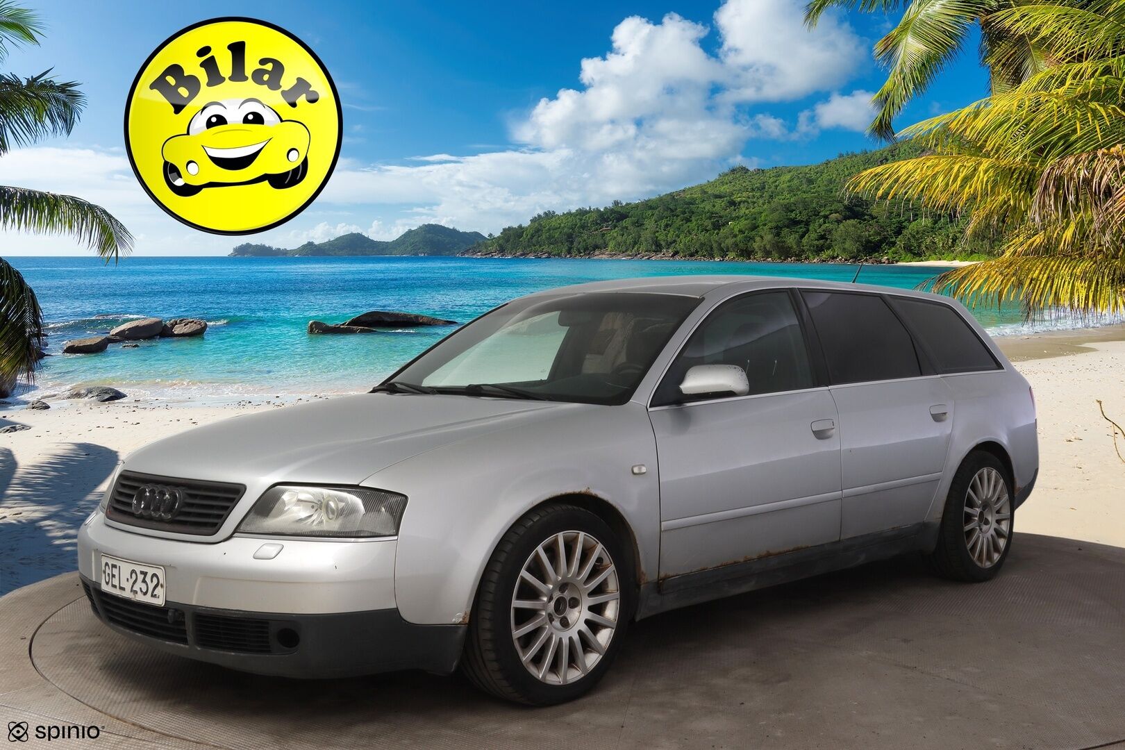 Audi A6 2001 5D A6 AVANT QUATTRO 2.7T AUTOMATIC-4B-4X4/276 - | Tämä auto myynnissä Huutokaupat.com | Lohko | 2xVanteet | Pioneeri soitin | Nahkasisusta |