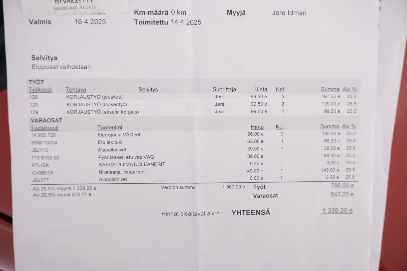 Volkswagen Bora 2004 4D BORA SEDAN 1.6 - * MYYDÄÄN HUUTOKAUPAT.COM * 