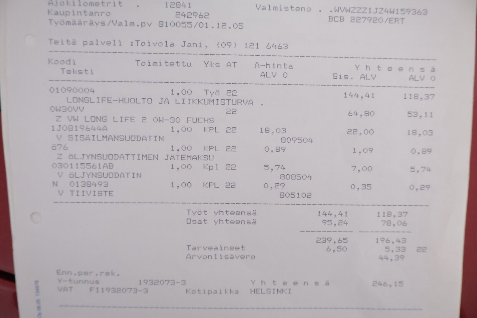 Volkswagen Bora 2004 4D BORA SEDAN 1.6 - * MYYDÄÄN HUUTOKAUPAT.COM * 