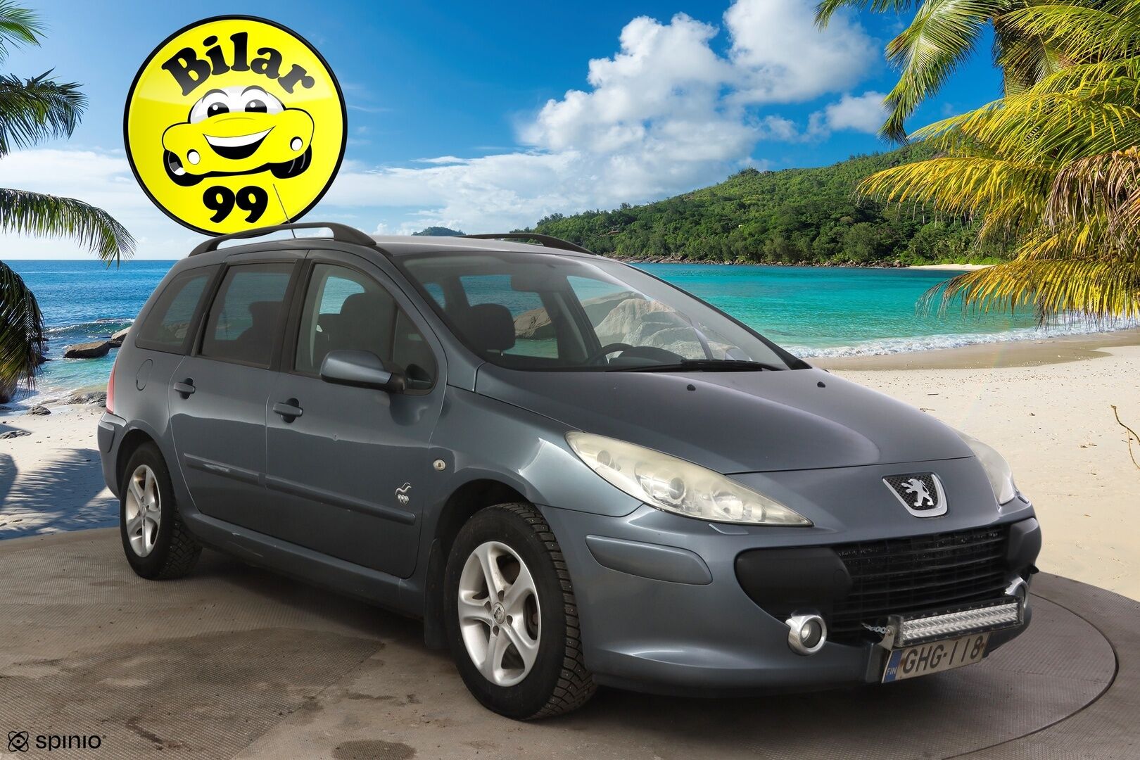 Peugeot 307 2007 5D 307 WAGON 1.6I YritysOutlet - Myydään vain yrityksille - * Kahdet hyvät renkaat / Leimaa vuoden loppuun / Huoltokirja / Hyvä ajettava! *