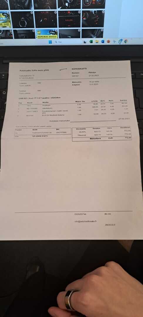 Audi TT 2003 YritysOutlet - Myydään vain yrityksille - – Tämä auto myydään YritysOutlet -valikoimasta vain yritykselle