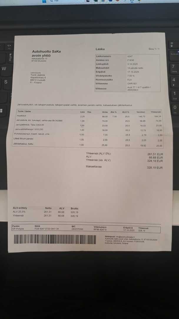Audi TT 2003 YritysOutlet - Myydään vain yrityksille - – Tämä auto myydään YritysOutlet -valikoimasta vain yritykselle