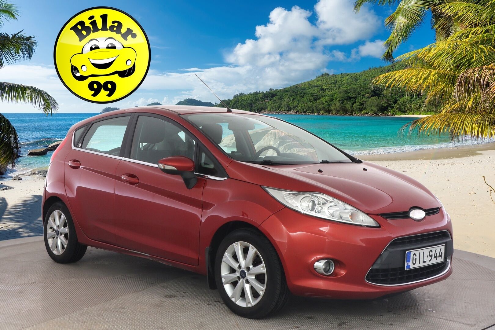 Ford Fiesta 2009 1,25 82 hv Ghia M5 5-ovinen *Myydään Huutokaupat.com*