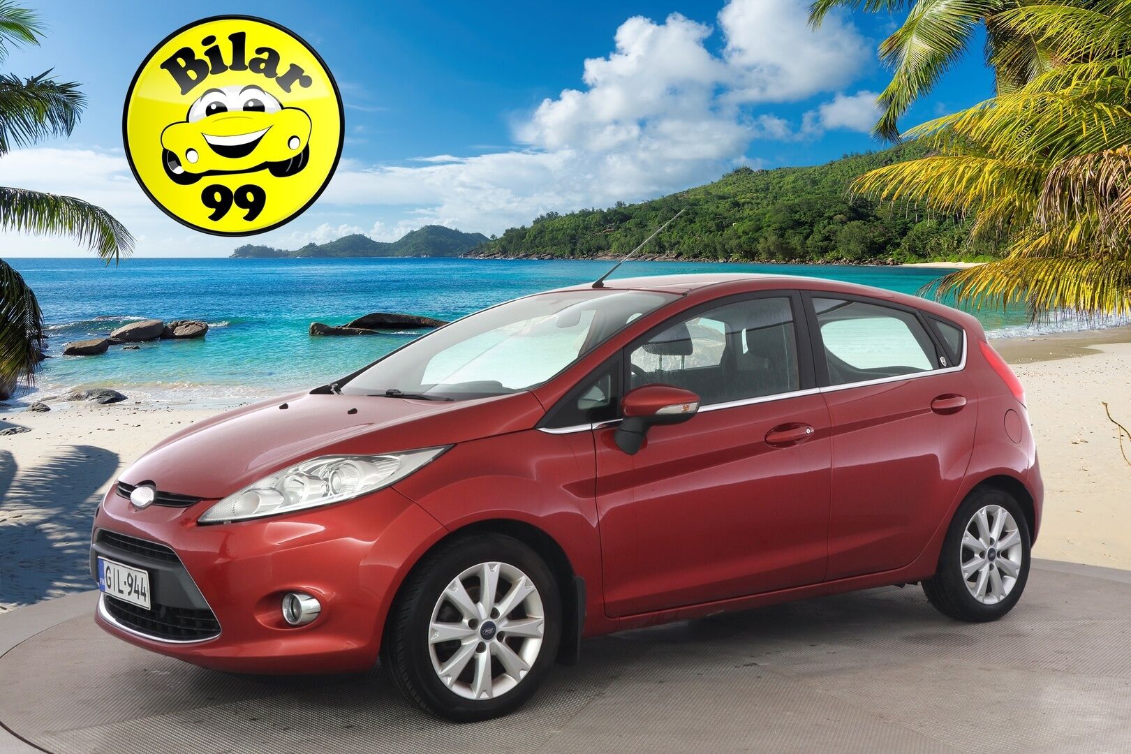 Ford Fiesta 2009 1,25 82 hv Ghia M5 5-ovinen *Myydään Huutokaupat.com*