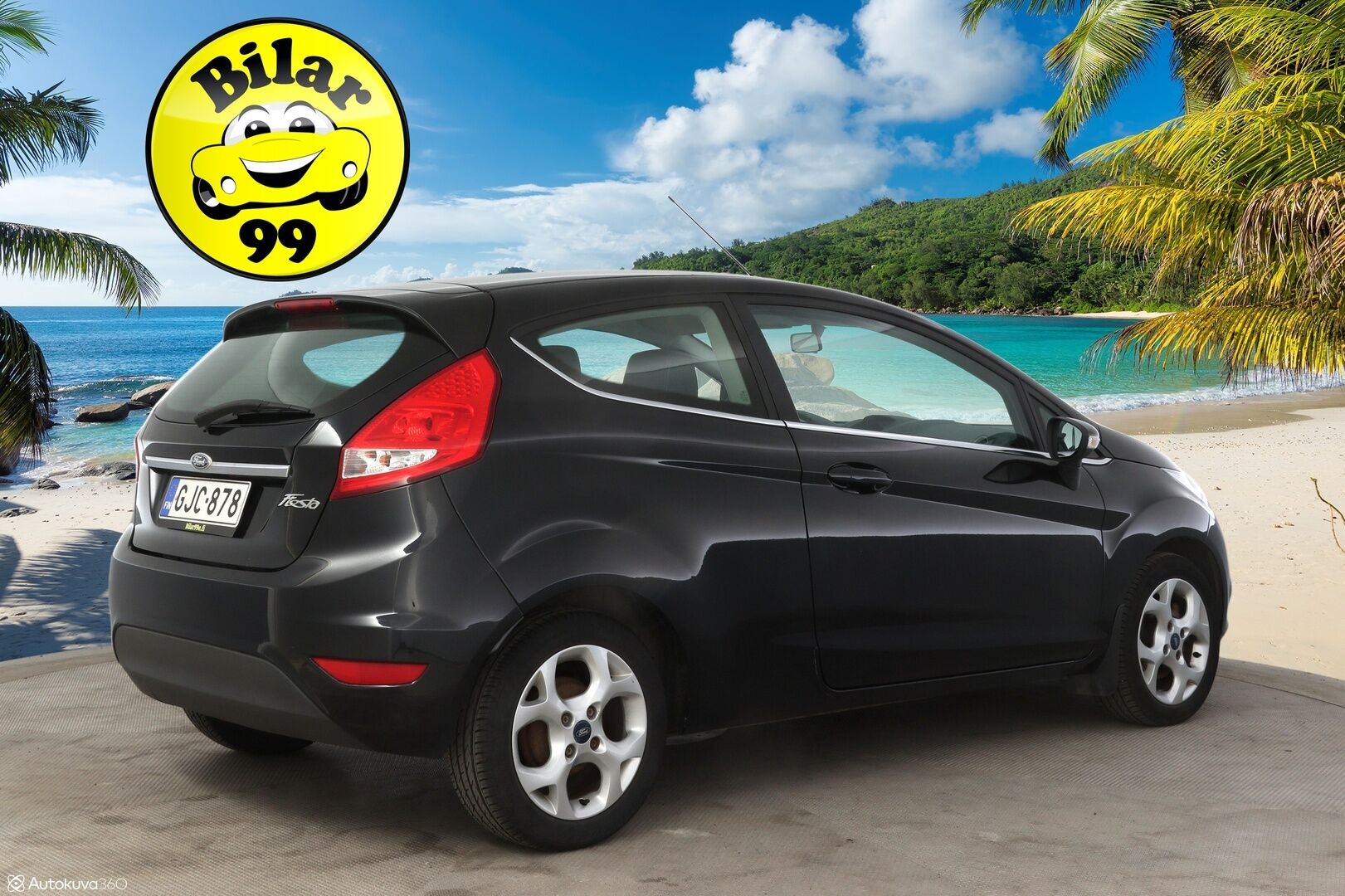 Ford Fiesta 2010 1,25 82 hv Titanium M5 3-ovinen * Suomiauto / Lohkolämmitin / Ilmastointi * - * 2-om. Suomiauto / Hyvin huollettu! / Kahdet hyvät renkaat *