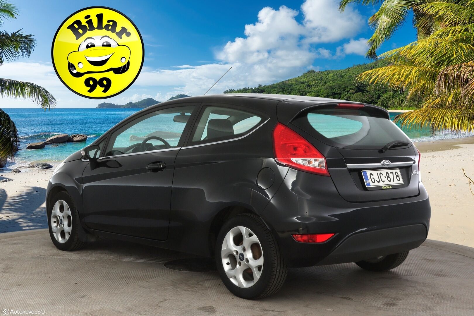 Ford Fiesta 2010 1,25 82 hv Titanium M5 3-ovinen * Suomiauto / Lohkolämmitin / Ilmastointi * - * 2-om. Suomiauto / Hyvin huollettu! / Kahdet hyvät renkaat *