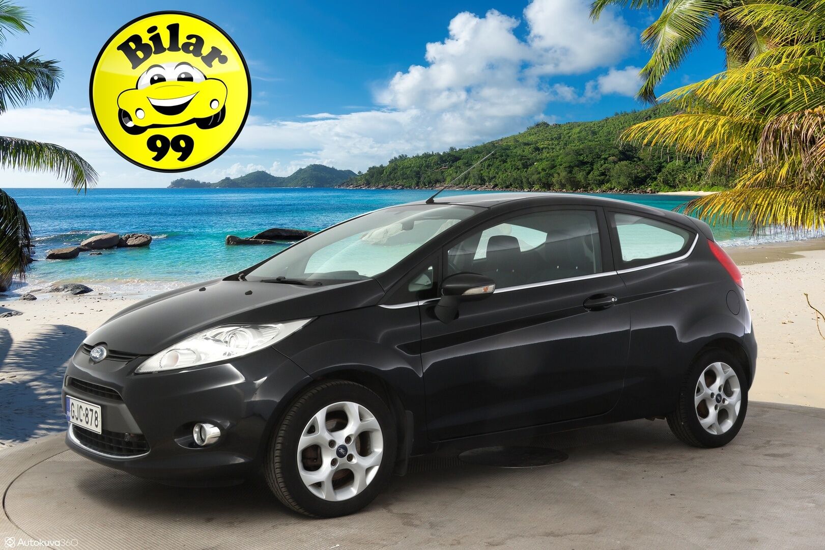 Ford Fiesta 2010 1,25 82 hv Titanium M5 3-ovinen * Suomiauto / Lohkolämmitin / Ilmastointi * - * 2-om. Suomiauto / Hyvin huollettu! / Kahdet hyvät renkaat *