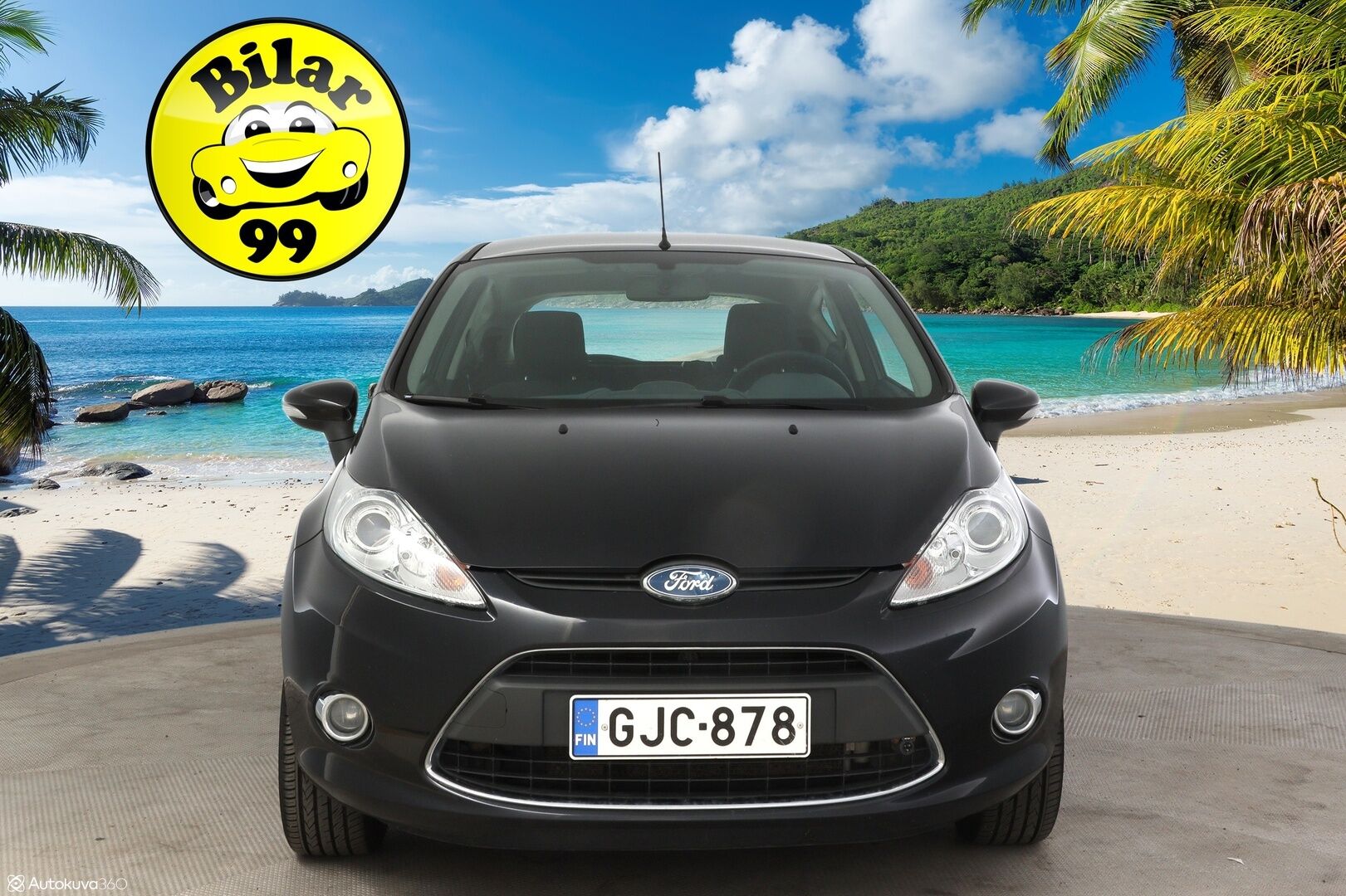 Ford Fiesta 2010 1,25 82 hv Titanium M5 3-ovinen * Suomiauto / Lohkolämmitin / Ilmastointi * - * 2-om. Suomiauto / Hyvin huollettu! / Kahdet hyvät renkaat *
