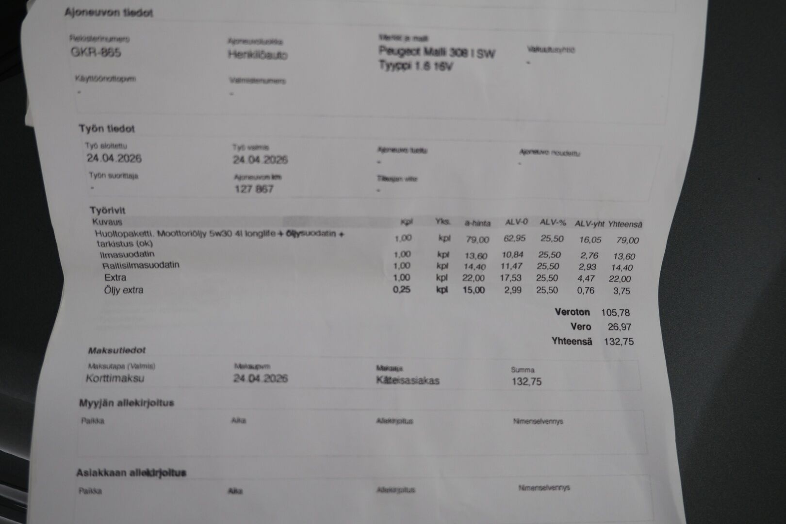 Peugeot 308 2013 SW Style Sportium VTi 120 - Huippu siisti! | Lohko + sisähaara | 2x vanteet | Bluetooth