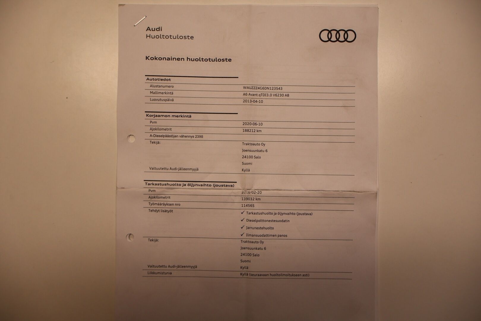 Audi A6 2013 Avant 3,0 V6 TDI Biturbo 230 kW quattro Edition tiptronic - YritysOutlet - Myydään vain yrityksille - – Tämä auto myydään YritysOutlet -valikoimasta vain yritykselle