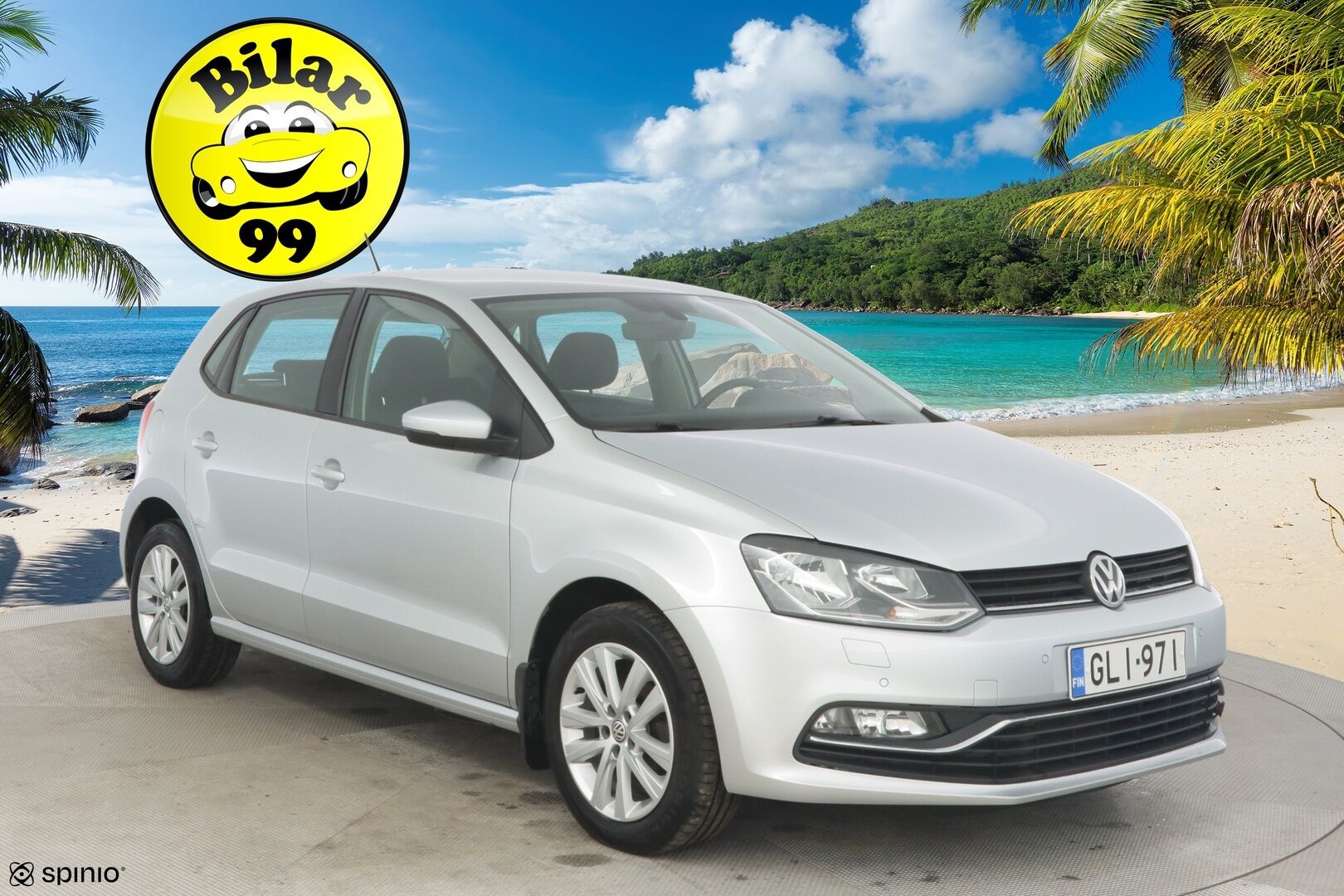 Volkswagen Polo 2014 Comfortline 1,2 TSI 66 kW BlueMotion Technology DSG 4ov *Suomi-auto / Vakkari / Tutkat / BT* - 2x renkaat ja aluvanteilla / Metalliväri - HULLUT AVAJAISHULINAT KORKOTARJOUS 3,29 %