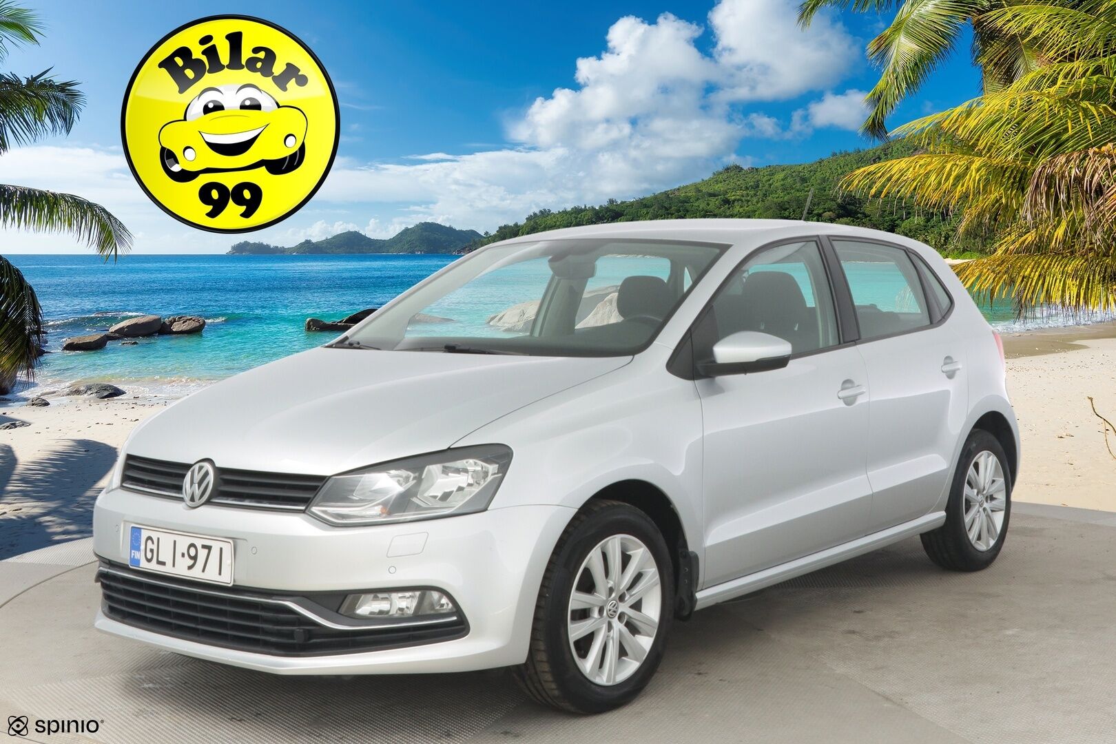 Volkswagen Polo 2014 Comfortline 1,2 TSI 66 kW BlueMotion Technology DSG 4ov *Suomi-auto / Vakkari / Tutkat / BT* - 2x renkaat ja aluvanteilla / Metalliväri - HULLUT AVAJAISHULINAT KORKOTARJOUS 3,29 %
