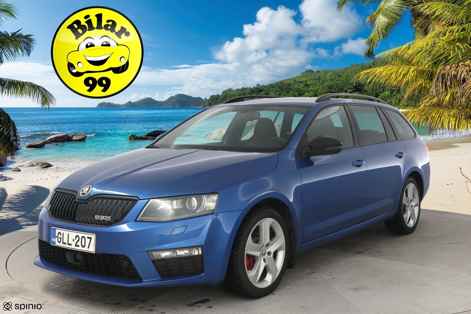 Skoda Octavia 2015 Combi 2,0 TDI RS DSG Autom * ACC / Webasto / Keyless / Sähkökontti / Puolinahat * - Kattavasti huollettu suomi-auto / Erittäin hyvät nastat talveksi - HULLU BLACKWEEK KORKOTARJOUS 2,49%