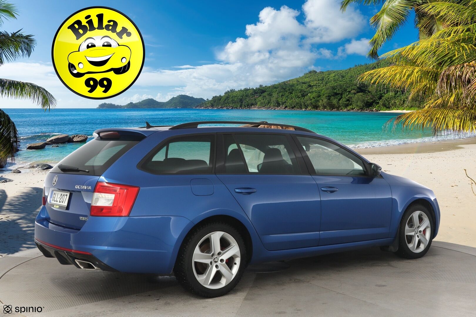 Skoda Octavia 2015 Combi 2,0 TDI RS DSG Autom * ACC / Webasto / Keyless / Sähkökontti / Puolinahat * - Kattavasti huollettu suomi-auto / Erittäin hyvät nastat talveksi - HULLU BLACKWEEK KORKOTARJOUS 2,49%