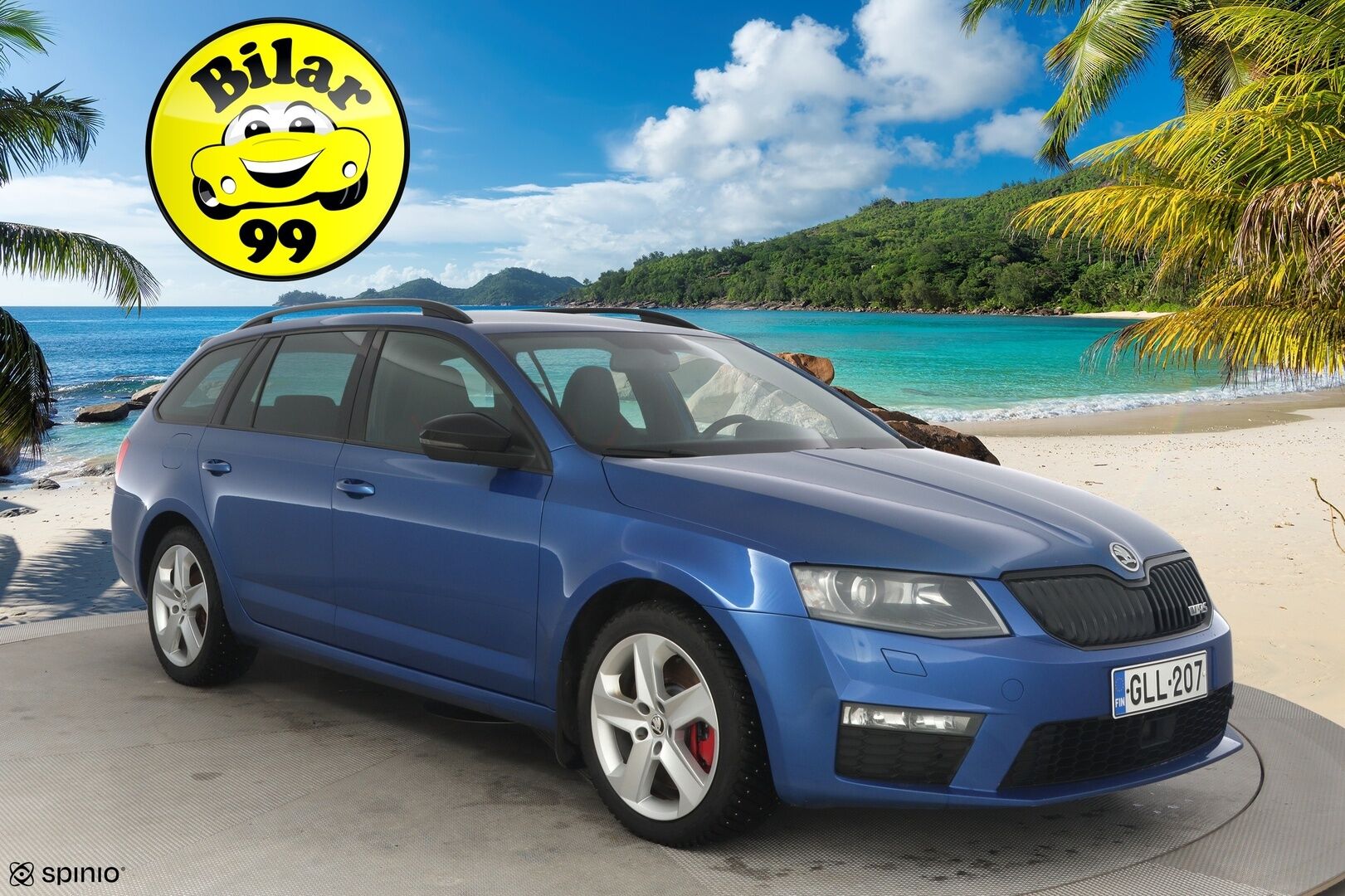 Skoda Octavia 2015 Combi 2,0 TDI RS DSG Autom * ACC / Webasto / Keyless / Sähkökontti / Puolinahat * - Kattavasti huollettu suomi-auto / Erittäin hyvät nastat talveksi - HULLU BLACKWEEK KORKOTARJOUS 2,49%