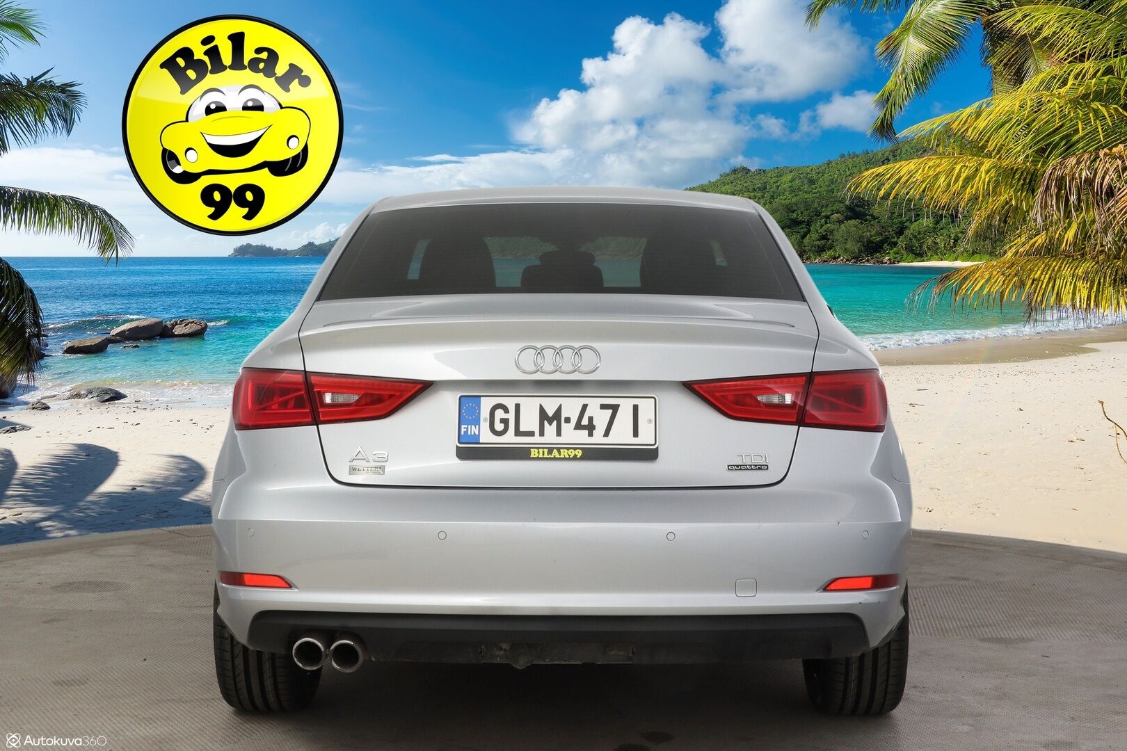 Audi A3 2015 Sedan Land of quattro Edition 2,0 TDI 135 kW quattro S tronic * Adapt. Vakkari / Tutkat / Urheiluistuimet / Xenon * - * Kovasti varusteltu Suomi-auto / Quattro / Lohko+sisä / Kaukovaloautomatiikka / 2x Avain *