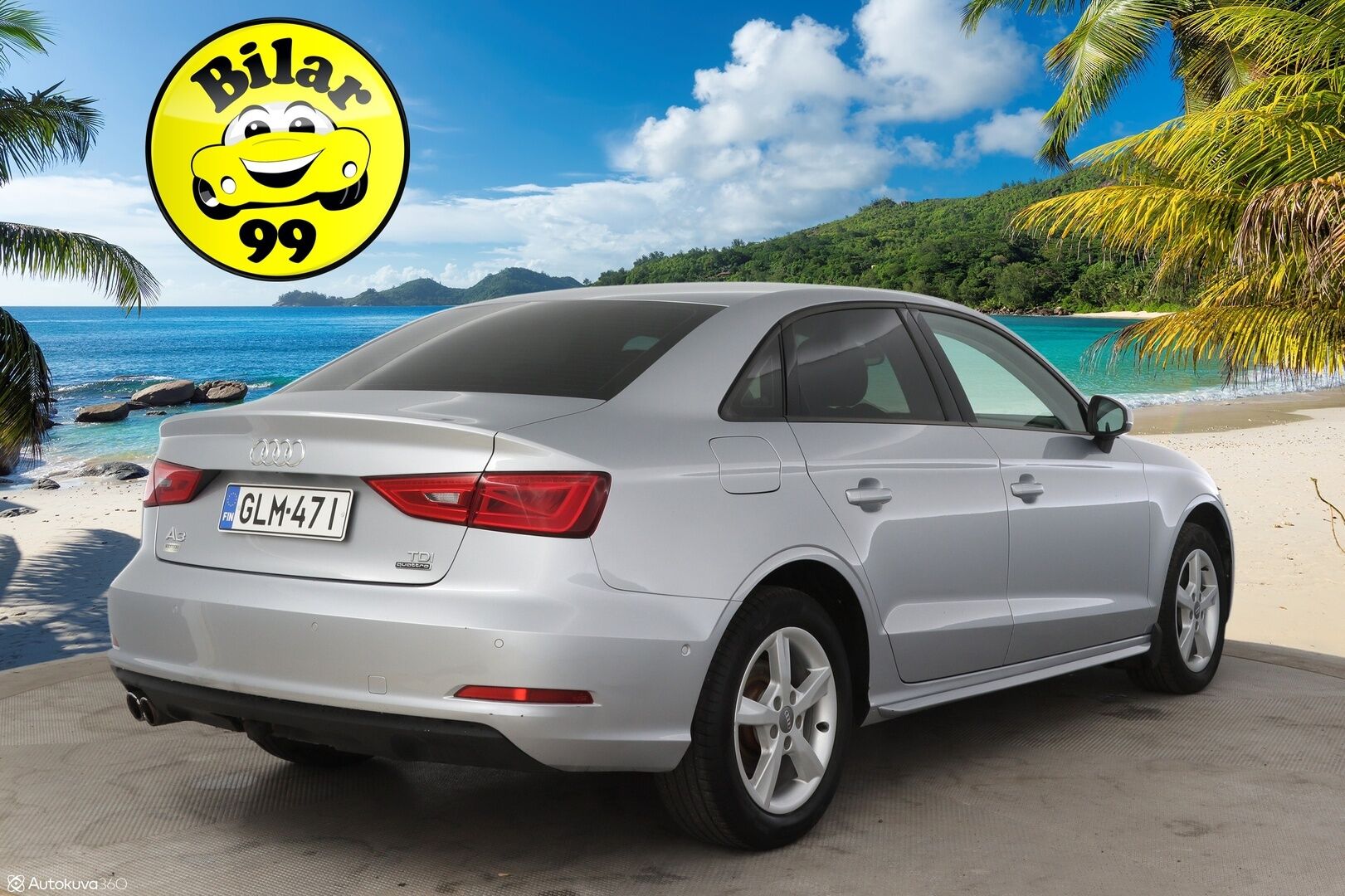 Audi A3 2015 Sedan Land of quattro Edition 2,0 TDI 135 kW quattro S tronic * Adapt. Vakkari / Tutkat / Urheiluistuimet / Xenon * - * Kovasti varusteltu Suomi-auto / Quattro / Lohko+sisä / Kaukovaloautomatiikka / 2x Avain *