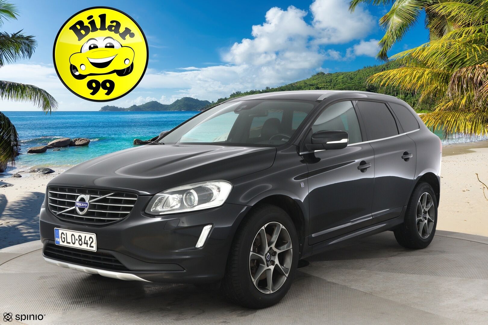 Volvo XC60 2015 D4 Ocean Race aut *Juuri katsastettu ja huollettu / VOC / Tutkat takana / Vetokoukku / Nahkasisusta / Navigointi* - *Suomi-auto / kattavasti huollettu / 2x renkaat Volvon alumiinivanteilla*