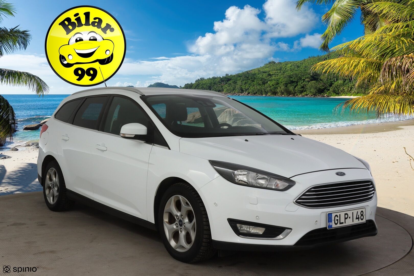 Ford Focus 2015 1,5 EcoBoost 150 hv Start/Stop M6 Titanium Wagon * Adapt. vakkari / P-tutkat / Lohkolämmitin / Lämmitettävä tuulilasi / Koukku * - Suomi-auto / Jakohihna vaihdettu 3/25! / Kahdet hyvät renkaat, talveksi Nokian nastat