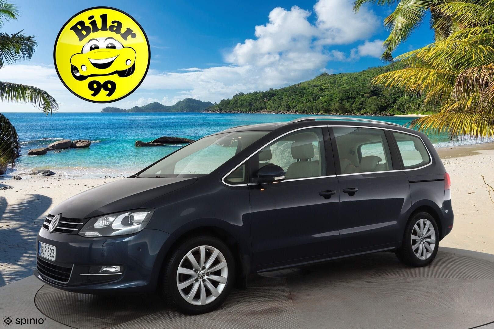 Volkswagen Sharan 2016 Highline 2,0 TDI 110 kW (150 hv) DSG **Webasto / Panorama / P.kamera / Adapt.vakkari / Koukku / Sähköovet** - Suomi-auto / Kahdet renkaat aluvanteilla