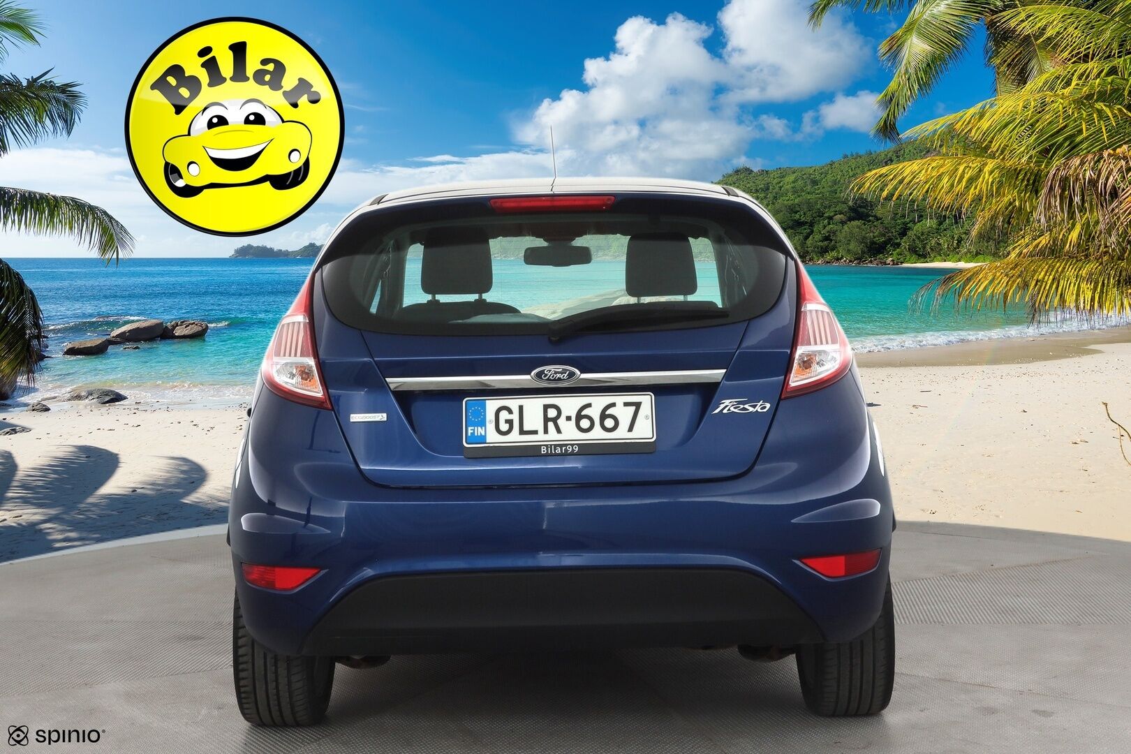 Ford Fiesta 2016 1,0 EcoBoost 100hv PowerShift A6 Titanium 5-ovinen - | Vakkari | Lämm. tuulilasi | BT | Penkinlämmittimet | Aut. ilmastointi | Lohko + sisälämmitin | 2x renkaat aluin | Suomiauto |