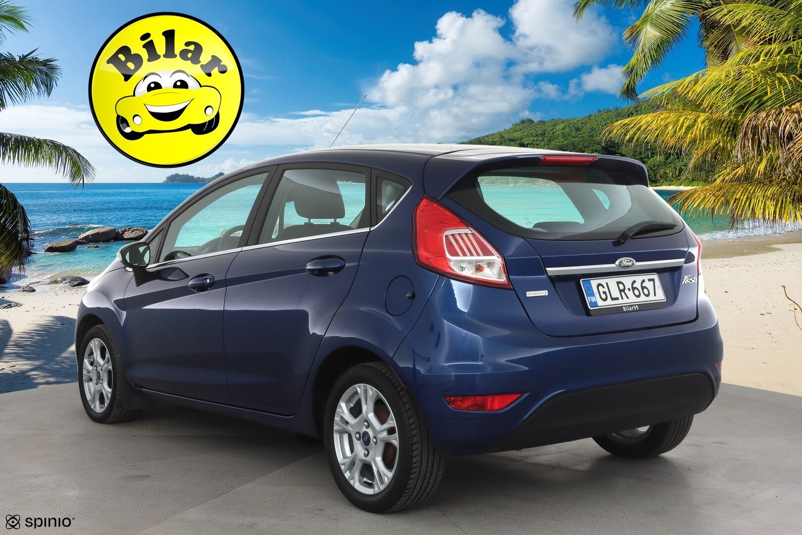 Ford Fiesta 2016 1,0 EcoBoost 100hv PowerShift A6 Titanium 5-ovinen - | Vakkari | Lämm. tuulilasi | BT | Penkinlämmittimet | Aut. ilmastointi | Lohko + sisälämmitin | 2x renkaat aluin | Suomiauto |