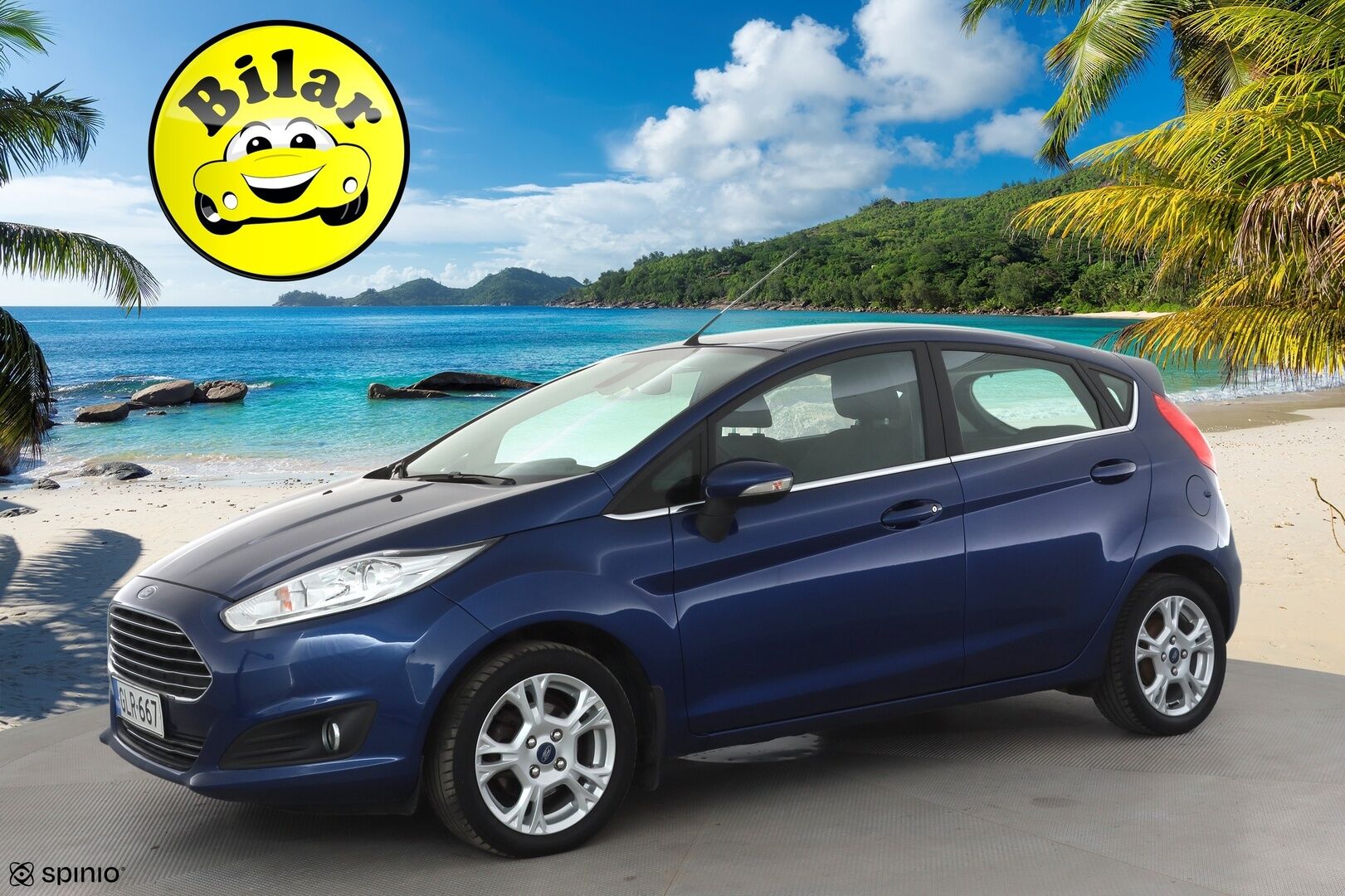 Ford Fiesta 2016 1,0 EcoBoost 100hv PowerShift A6 Titanium 5-ovinen - | Vakkari | Lämm. tuulilasi | BT | Penkinlämmittimet | Aut. ilmastointi | Lohko + sisälämmitin | 2x renkaat aluin | Suomiauto |