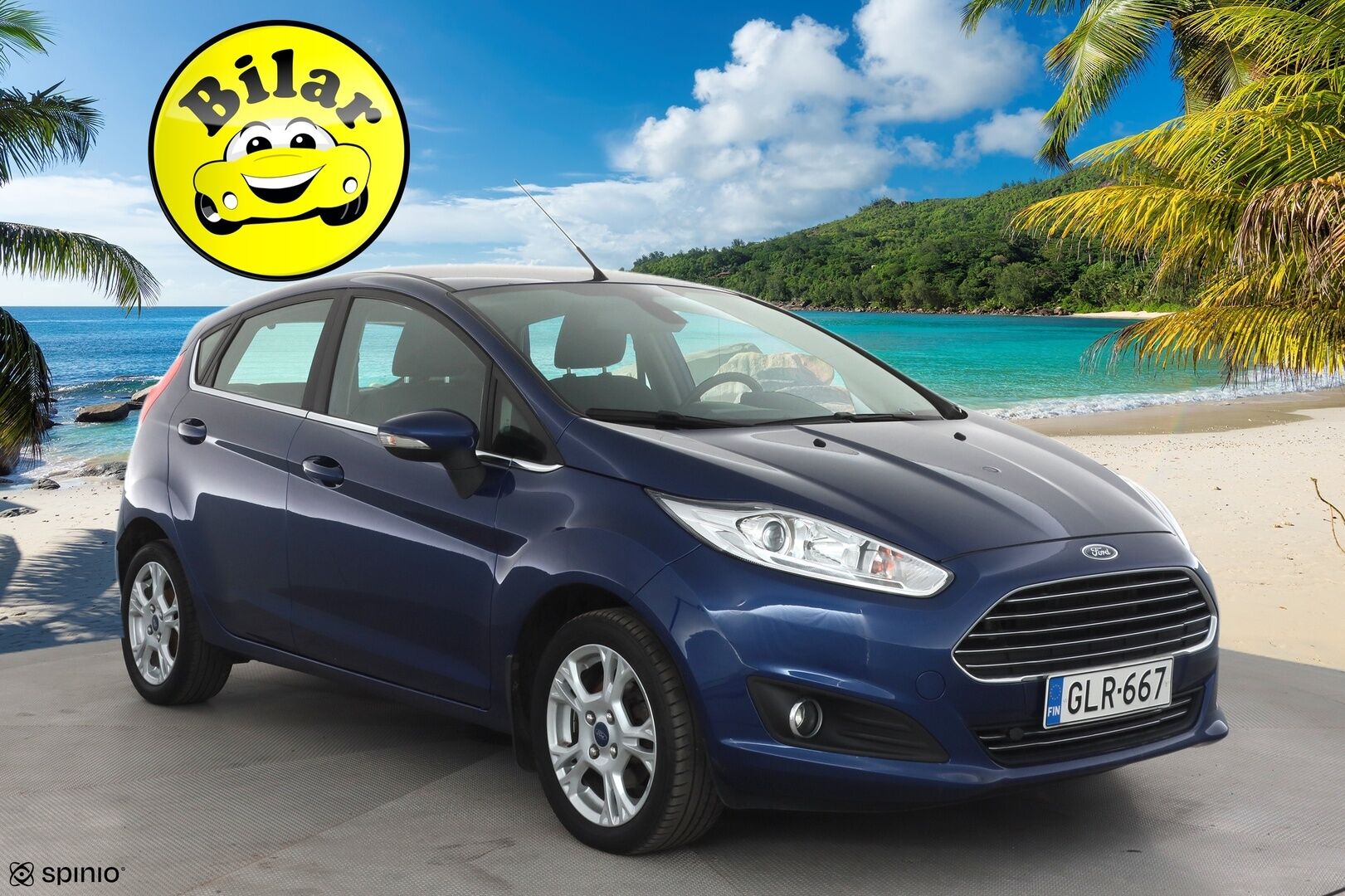 Ford Fiesta 2016 1,0 EcoBoost 100hv PowerShift A6 Titanium 5-ovinen - | Vakkari | Lämm. tuulilasi | BT | Penkinlämmittimet | Aut. ilmastointi | Lohko + sisälämmitin | 2x renkaat aluin | Suomiauto |
