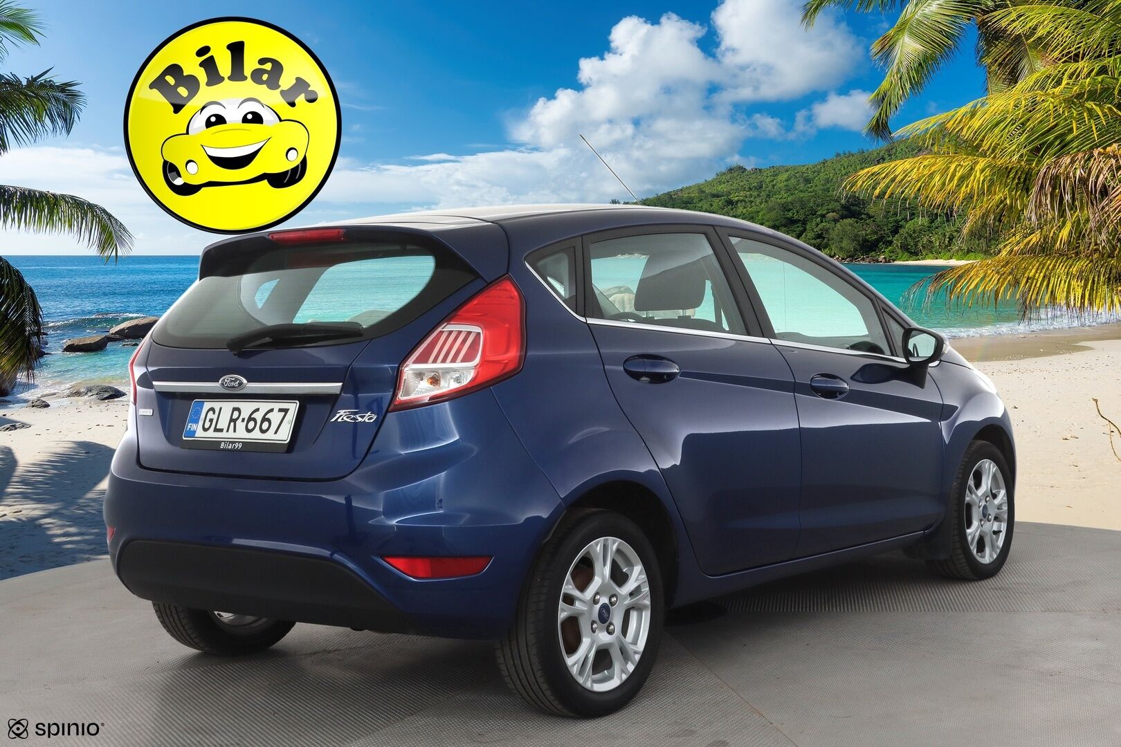 Ford Fiesta 2016 1,0 EcoBoost 100hv PowerShift A6 Titanium 5-ovinen - | Vakkari | Lämm. tuulilasi | BT | Penkinlämmittimet | Aut. ilmastointi | Lohko + sisälämmitin | 2x renkaat aluin | Suomiauto |