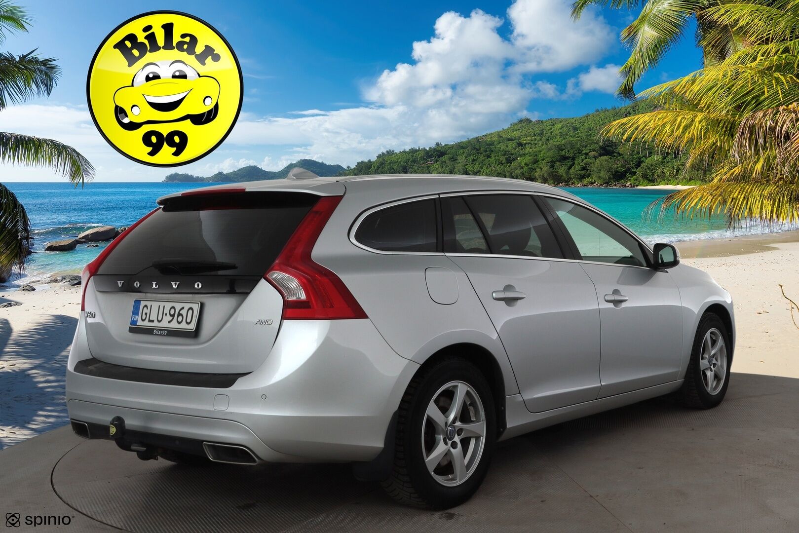 Volvo V60 2016 D4 AWD Business Summum aut * Vakkari / Webasto / Kaarrevalot / Navi / Muistipenkki / Koukku / Nahat / KeylessGo * - Suomi-auto / Kahdet renkaat aluvanteilla