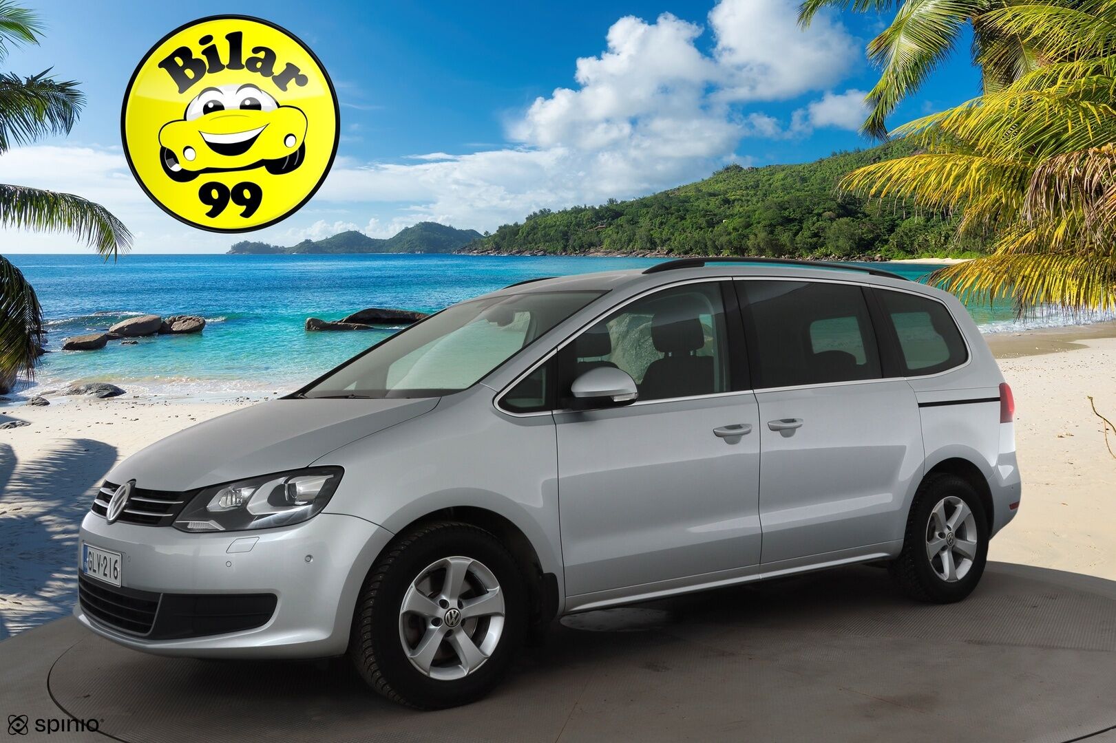 Volkswagen Sharan 2016 Comfortline 2,0 TDI 110 kW DSG 7-P * Webasto / Koukku / P.Tutkat / Vakkari / Xenon / Navi * - Suomi-auto / Kahdet renkaat aluvanteilla / Merkkihuollot