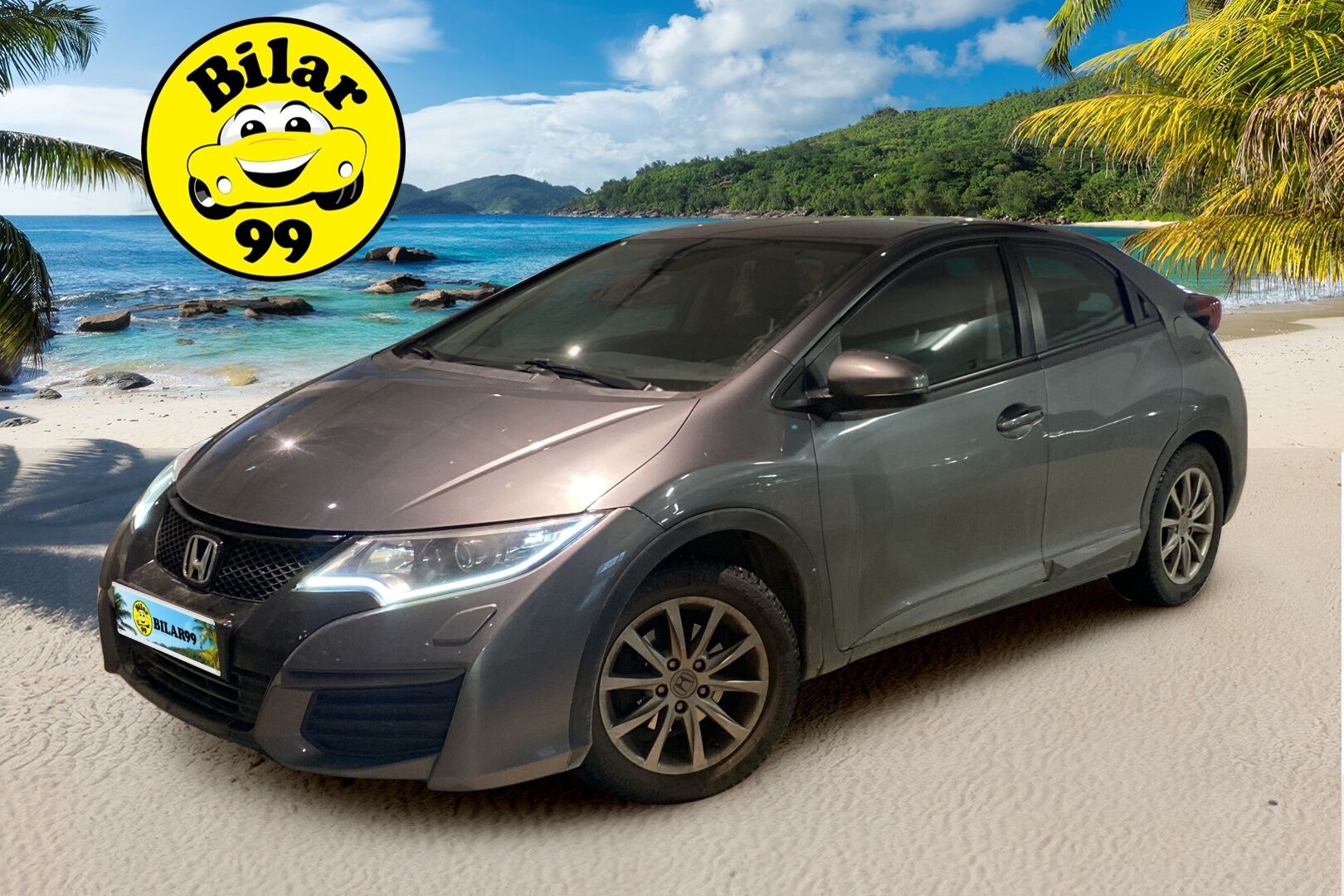 Honda Civic 2015 5D 1,4i Comfort *Suomi-auto / Vakkari / 2x renkaat ja vanteet / Huoltokirja / Bluetooth* - Juuri huollettu / Siistikuntoinen / Tarkka huoltokirja